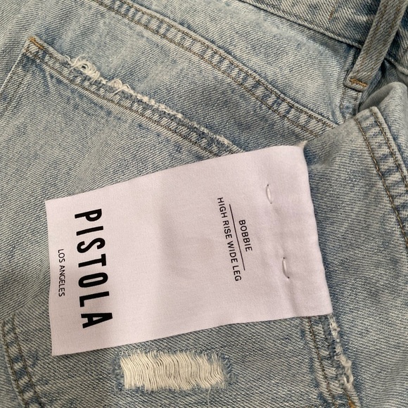 PISTOLA Bobbie High Rise Wide led jeans NWT - Picture 5 of 16